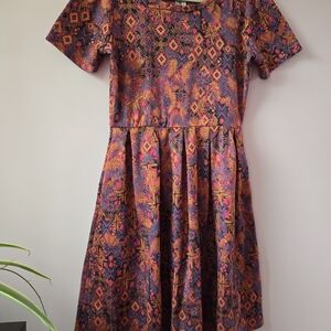 LuLaRoe Amelia Fit & Flare Dress with Pockets - XL